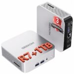 GEEKOM A6 Mini PC mit AMD Ryzen 7 6800H(übertrifft 7640HS),1TB PCIe 4.0 SSD