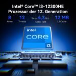 GEEKOM IT12 Mini PC mit Intel i3-12300HE(Übertrifft i5 12450H), 16GB&256GB – Bild 4