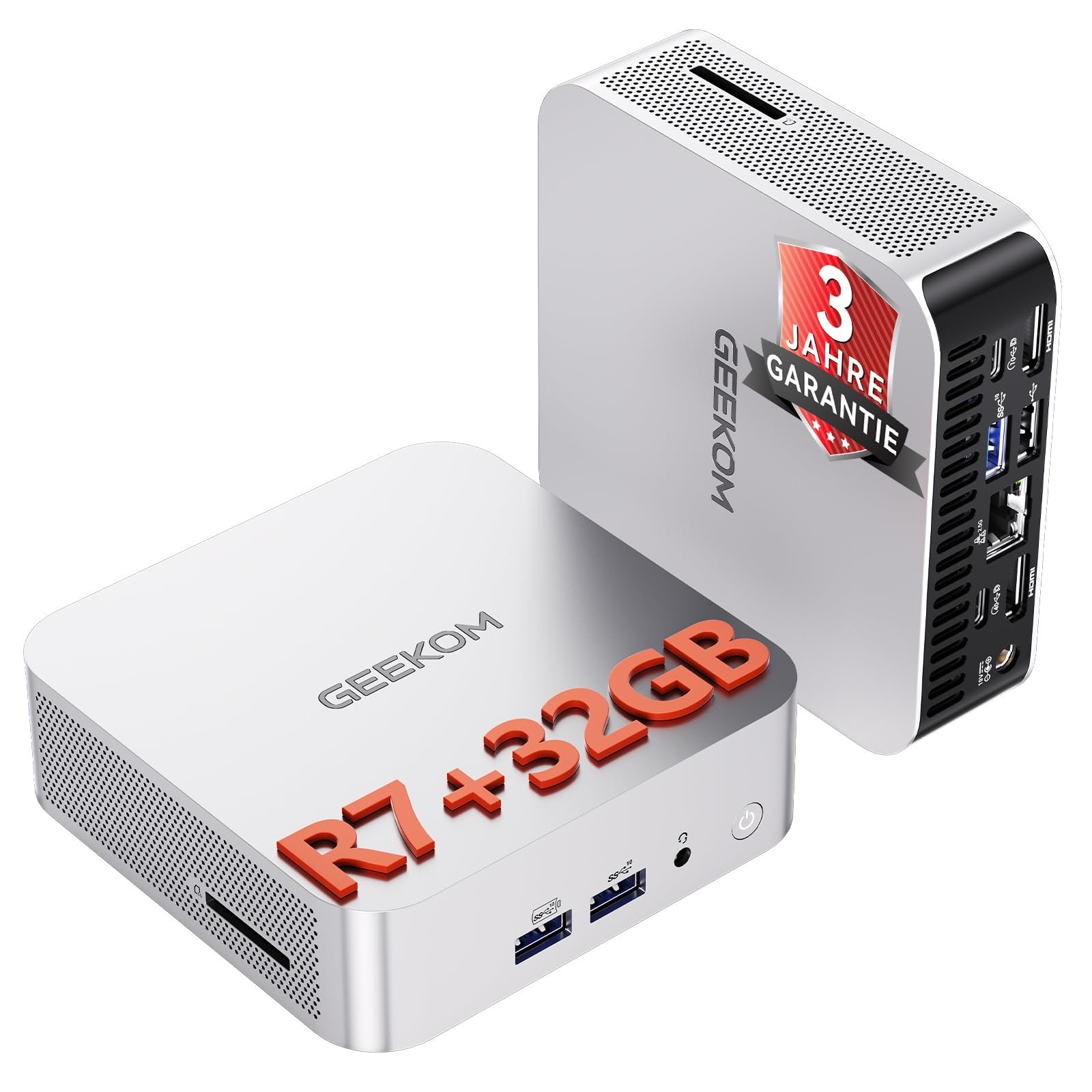 711Kmm2VvUL-1 GEEKOM AI Mini PC A7 mit AMD Ryzen7 7730U(Übertrifft 7430U), 32GB & 500GB – Bild 1
