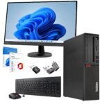 Lenovo Desktop-PC Set mit 27" Monitor, Intel Core i7-8700, 32GB RAM, 1TB SSD, Windows 11