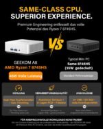GEEKOM Mini PC A8, AMD Ryzen 7 8745HS, 1TB SSD & 16GB DDR5, bis 4TB/128GB – Bild 5
