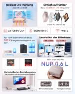GEEKOM A5 2027 Mini PC, AMD Ryzen 7 7730U, 16GB DDR4 RAM, 512GB SSD – Bild 2