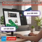 1. Lenovo 24" All-in-One Touch-PC, Intel Core i5-8500, 16GB RAM, 512GB SSD, Windows 11 Pro – Bild 3