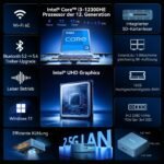 GEEKOM IT12 Mini PC mit Intel i3-12300HE(Übertrifft i5 12450H), 16GB&256GB – Bild 2